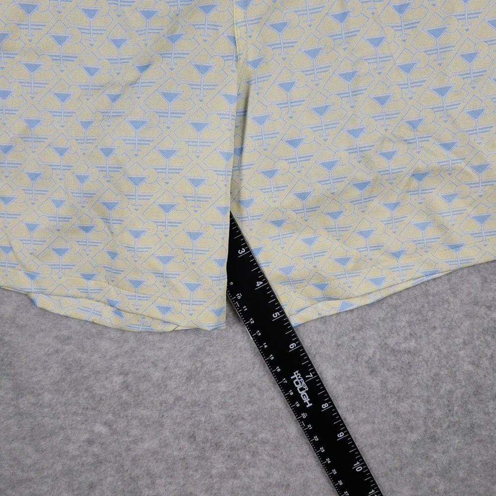Robert Graham (Men's 2XL) Yellow Swim Trunks Martini Tower Lined Beachwear Short